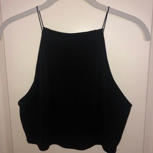 Classy High Neck Cropped Tank